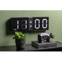 Nástenné hodiny LED Look Flip KA5897BK Karlsson, 60cm